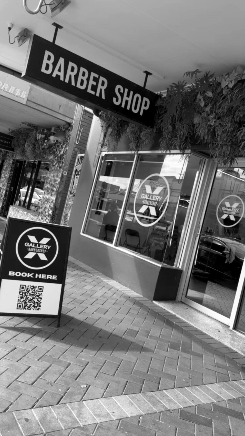 Gallery X Barbershop shopfront — 91 Beaumont St, Hamilton, Newcastle